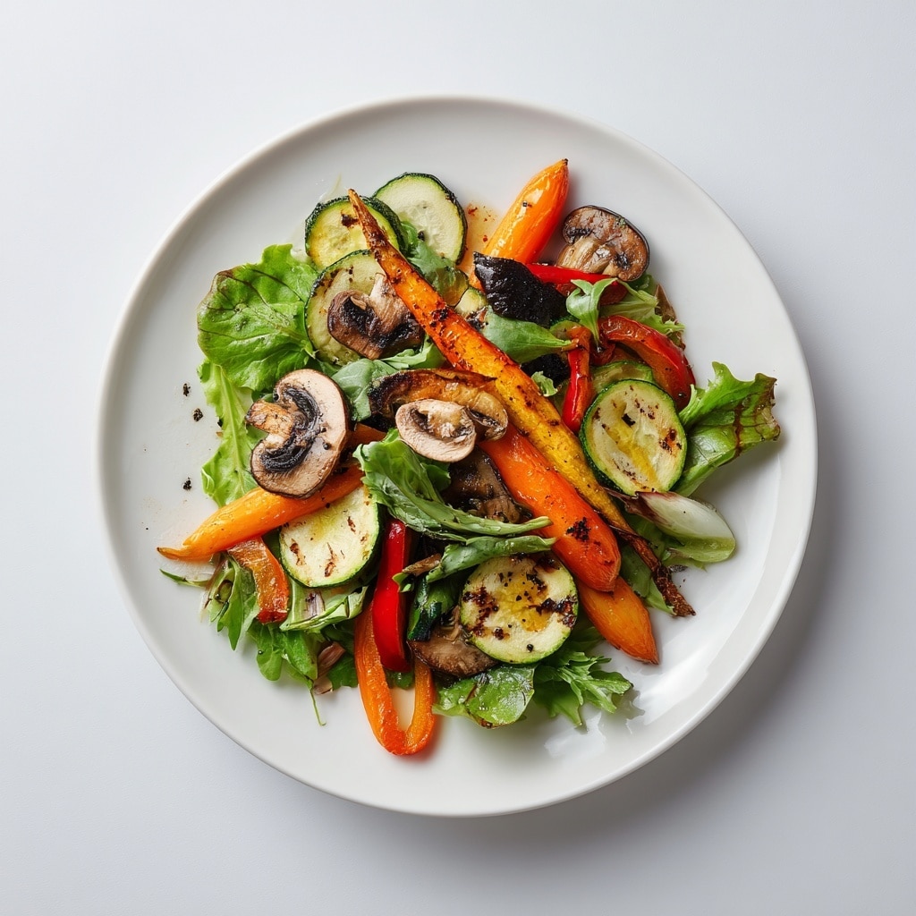 Crispy Mushroom Kale Salad Recipe - Recipe Image