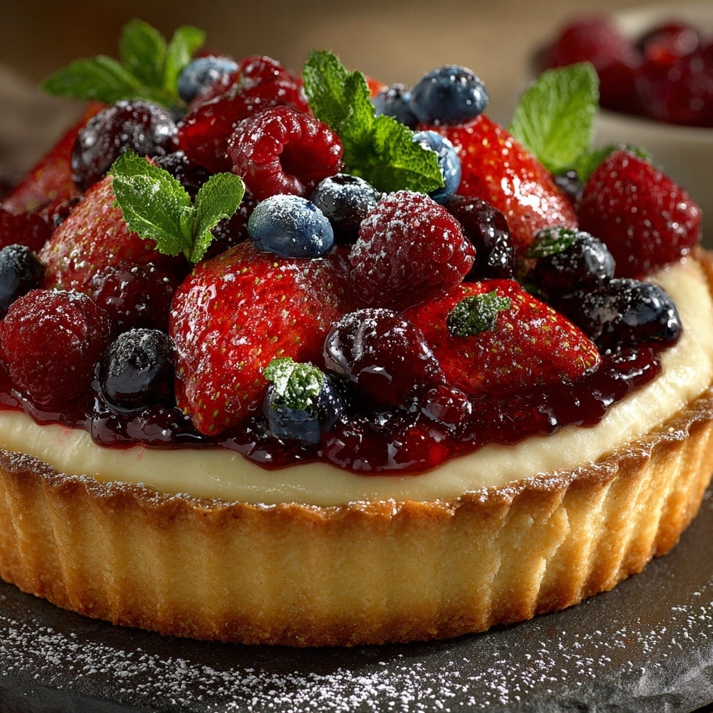 No-Bake Vanilla Yogurt Fruit Tart Recipe