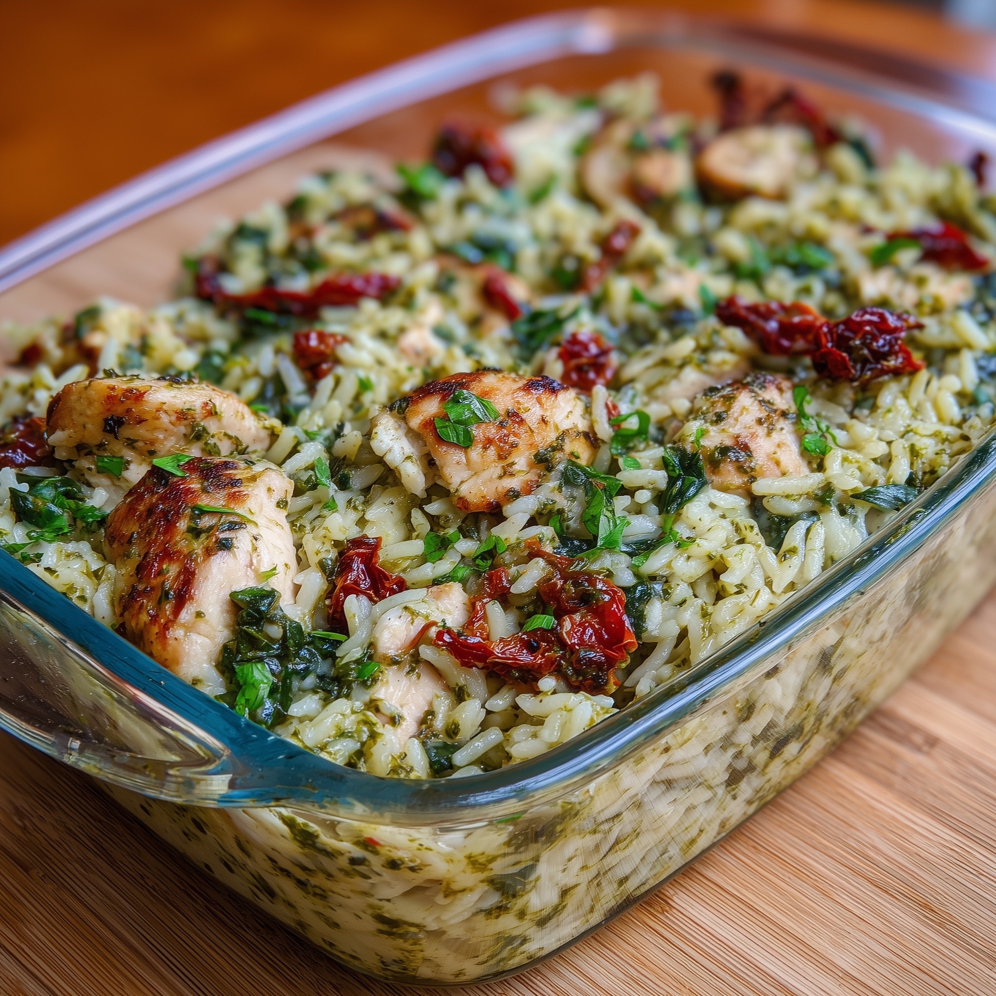 Spinach Ricotta Chicken Traybake Recipe - Recipe Image