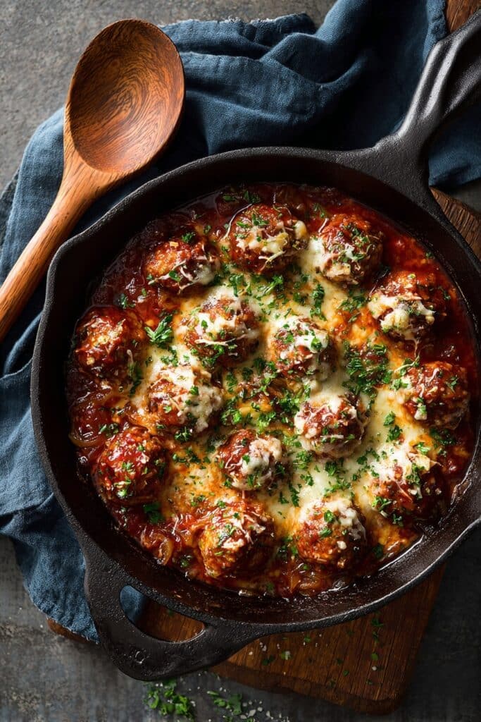 Moroccan Spiral Meatball Zucchini Bake Recipe
