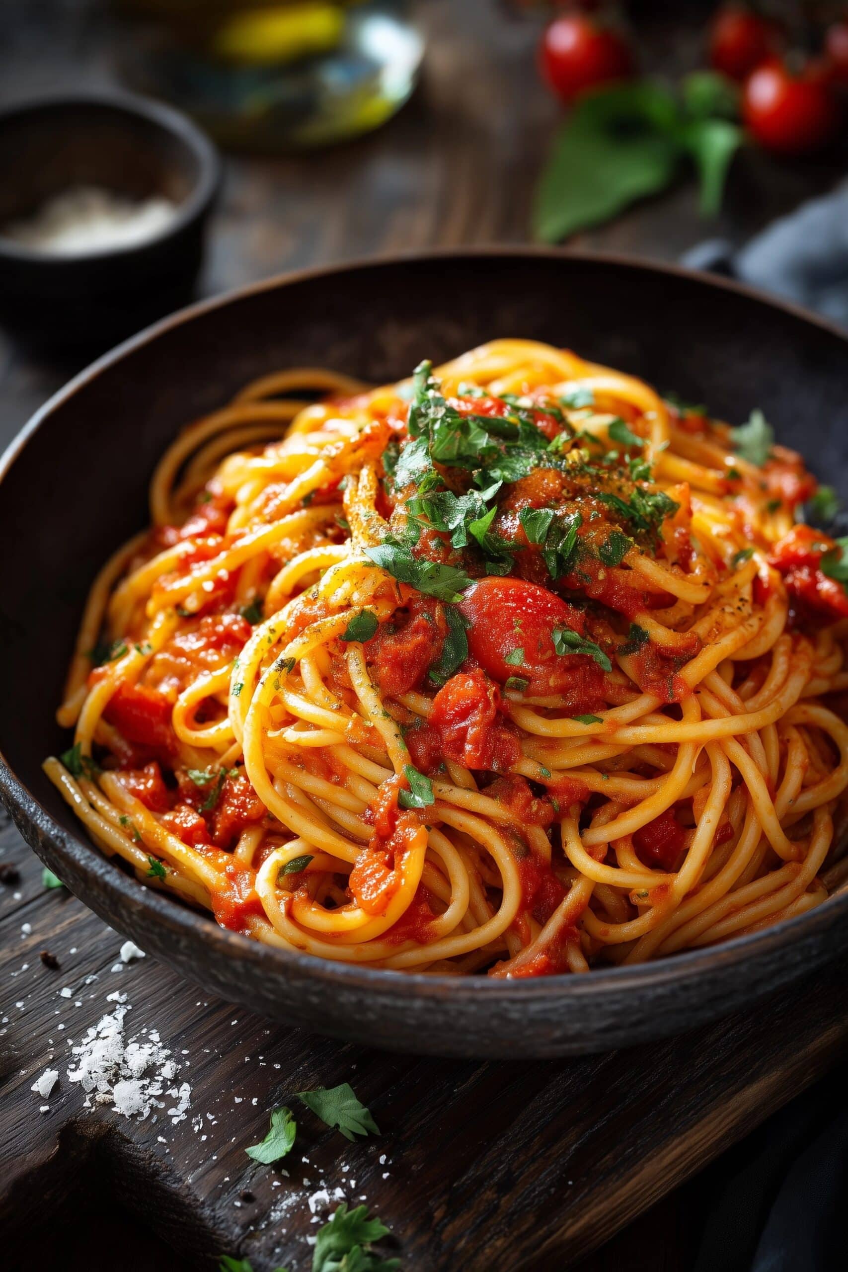 Veggie Spaghetti Puttanesca Recipe - Recipe Image