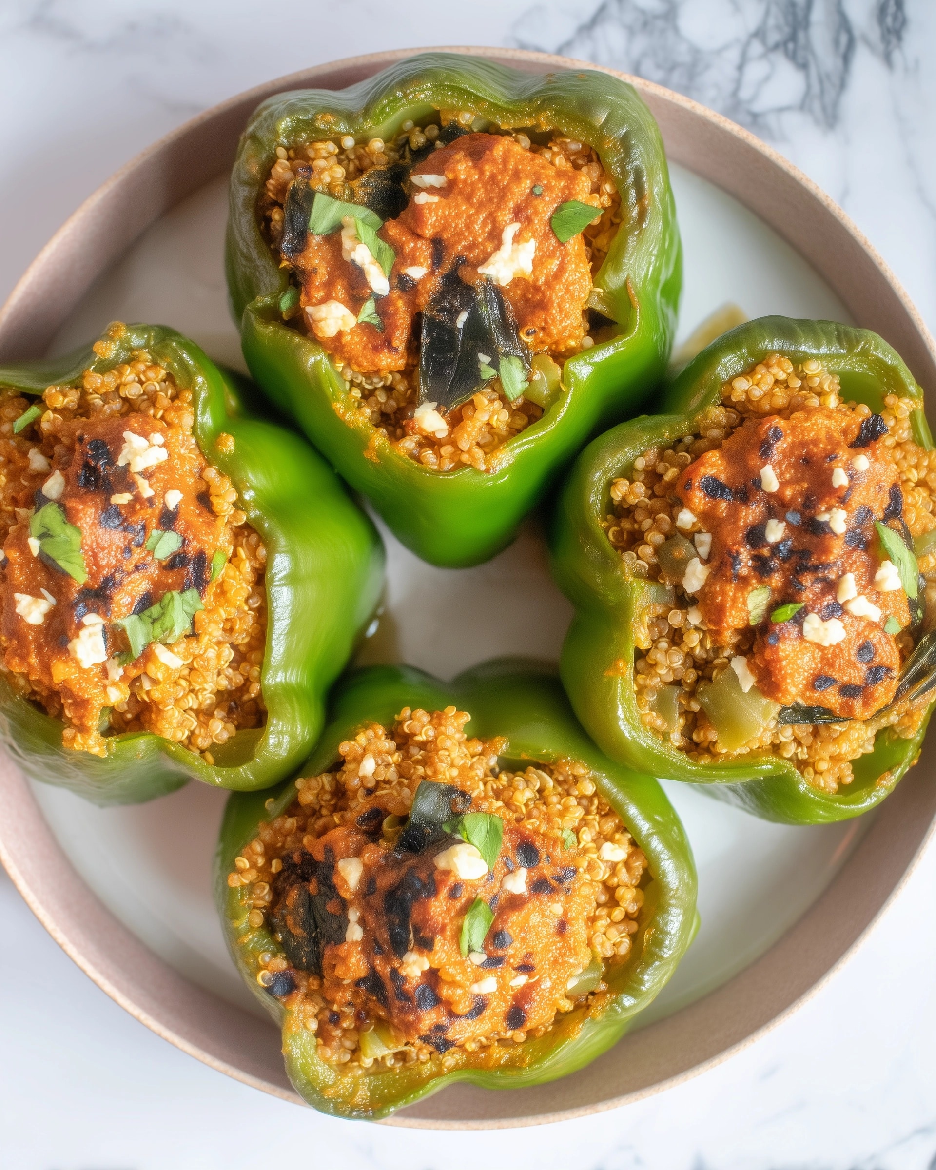 Creamy Goat Cheese Stuffed Mini Peppers Recipe - Recipe Image
