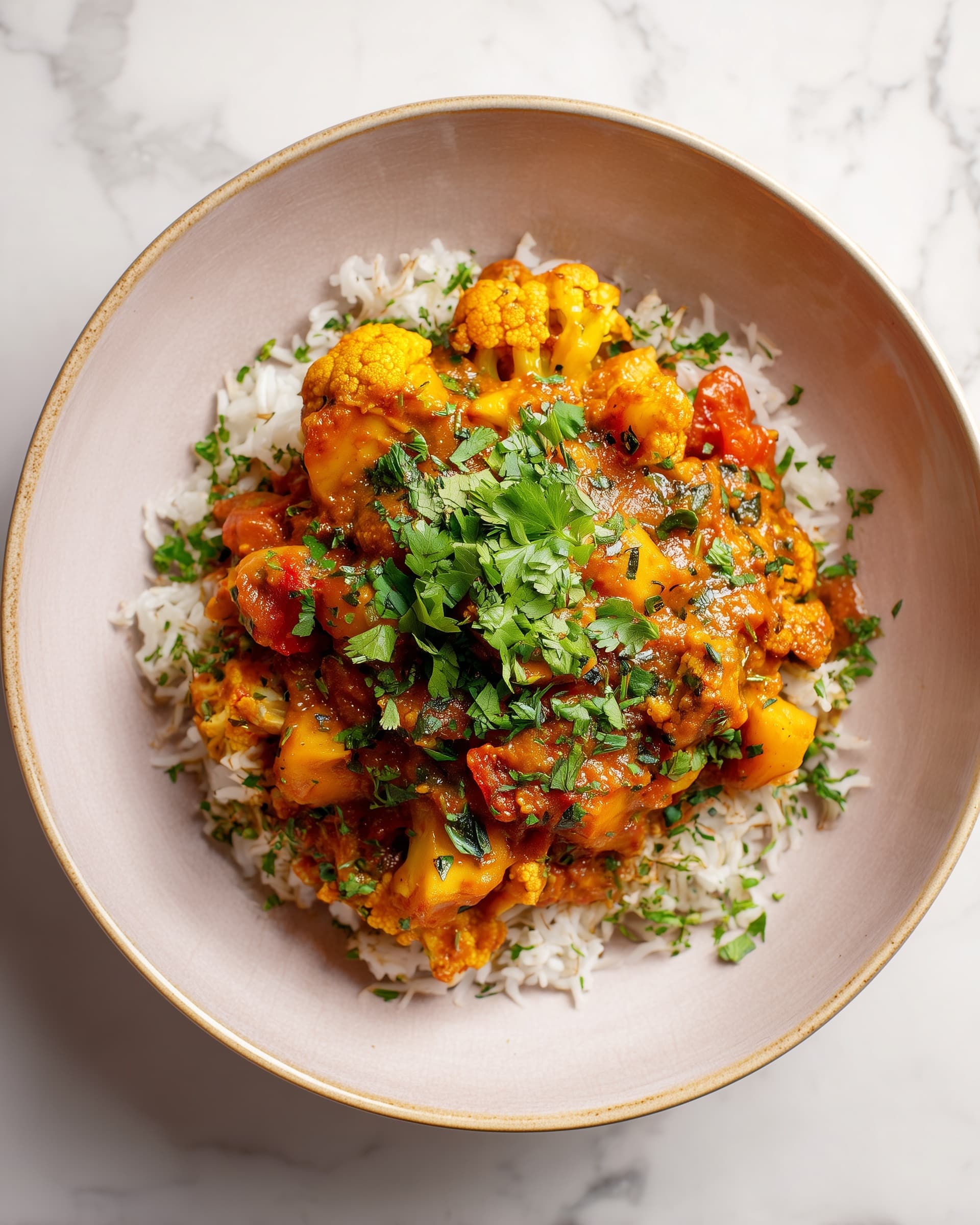 Cumin-Roasted Carrot & Cauliflower with Green Tahini Recipe - Recipe Image