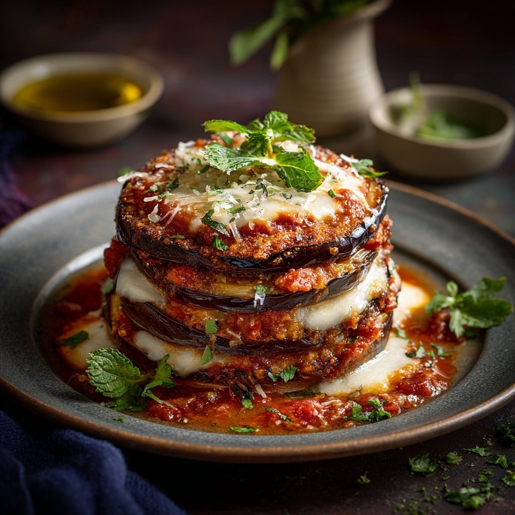 Crispy Eggplant Parmesan Chips Recipe - Recipe Image