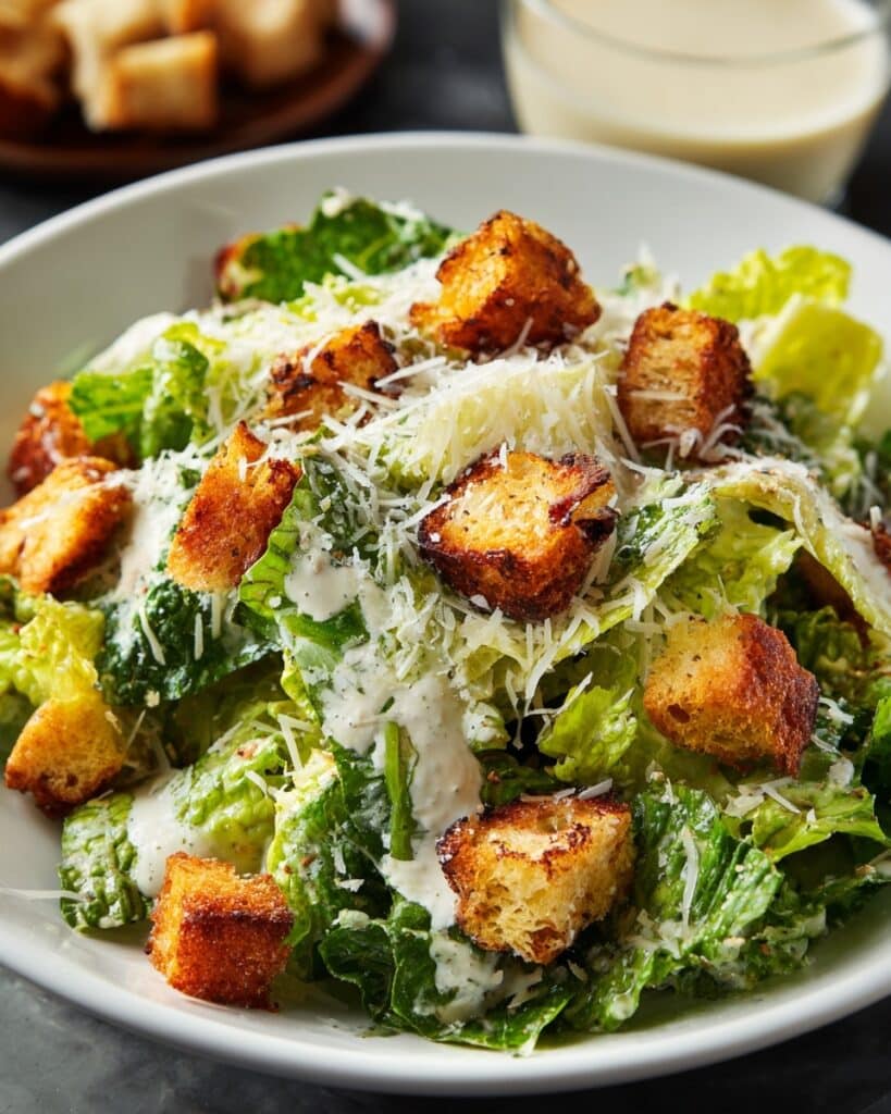 Healthy Greek Yogurt Caesar Salad Dressing Recipe