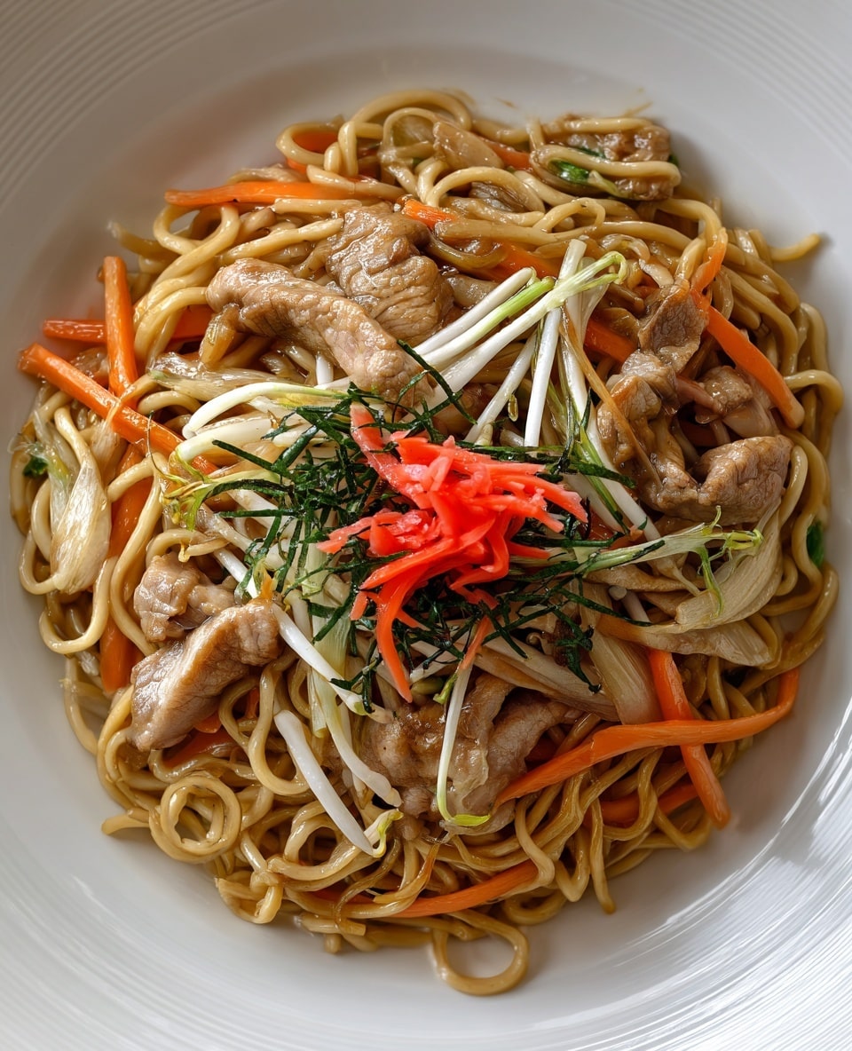 Stir-Fried Noodles with Chicken and Vegetables Recipe - Recipe Image