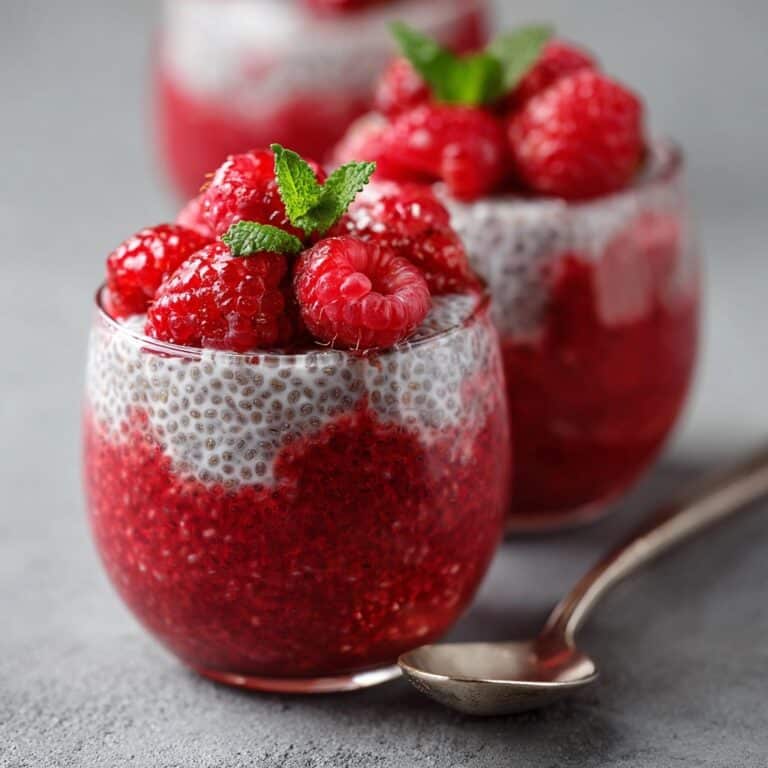Raspberry Rose Pistachio Chia Pudding Recipe
