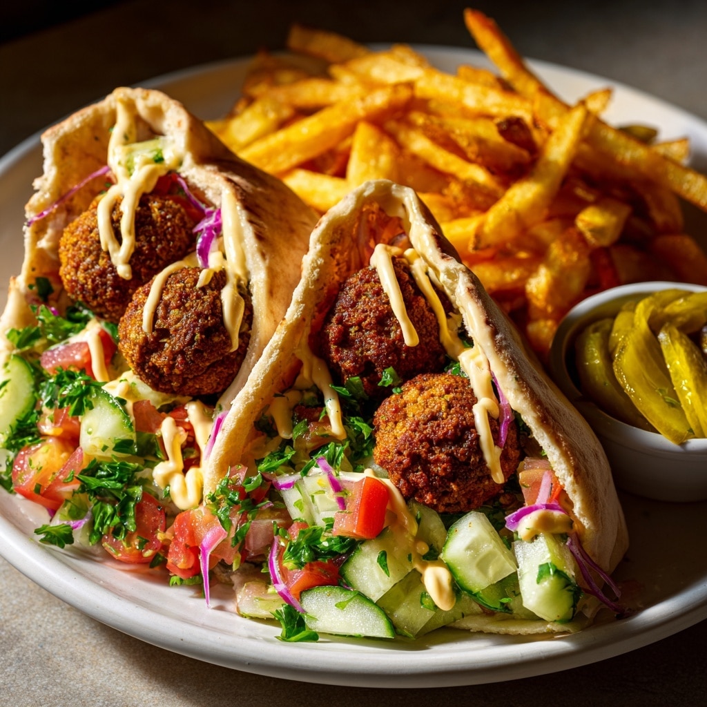 Lamb Chickpea Fritter Wraps Recipe - Recipe Image