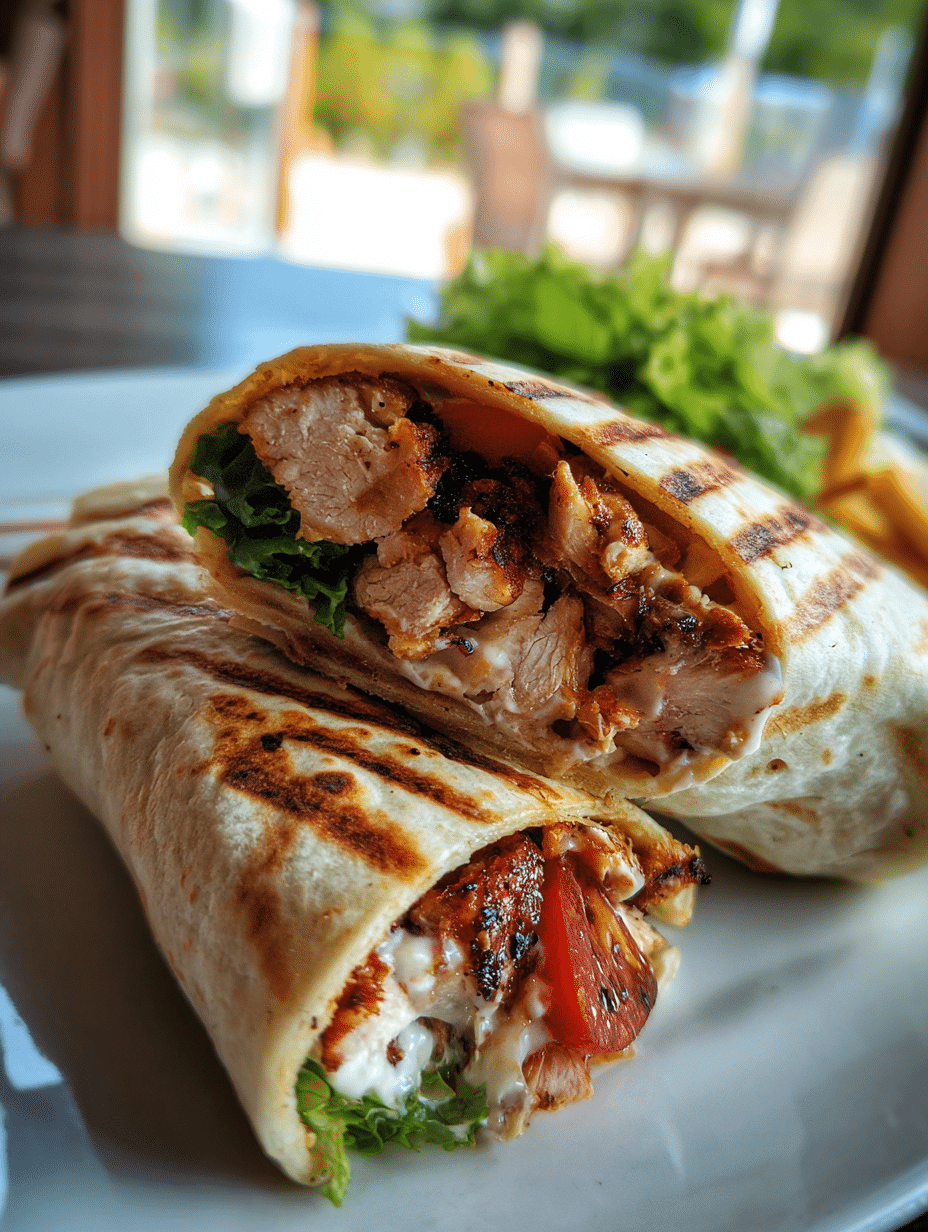 Creamy Chicken Caesar Wrap Recipe - Recipe Image