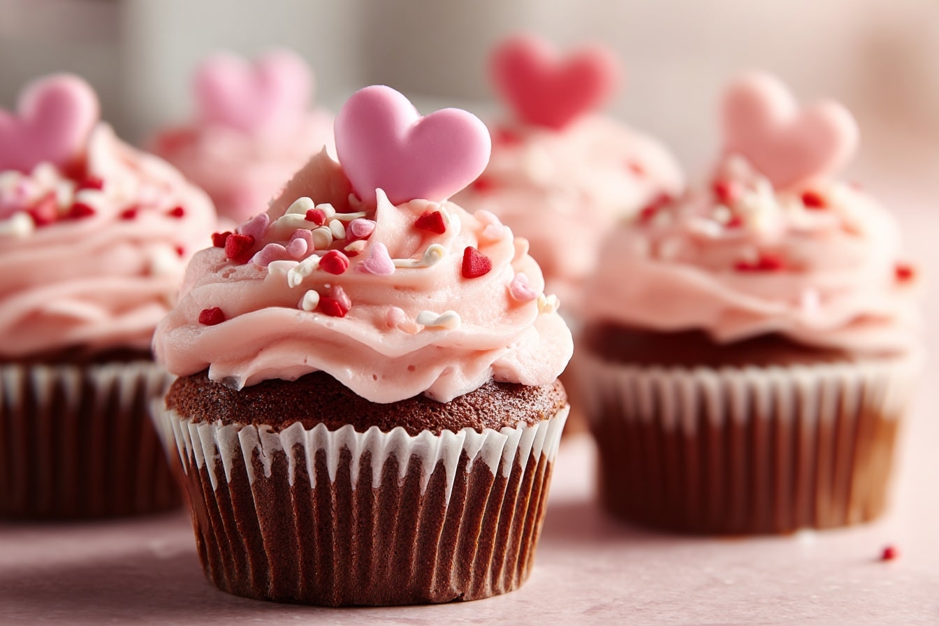 Valentine's Day Cookie Cups with Hershey’s Hugs Recipe - Recipe Image