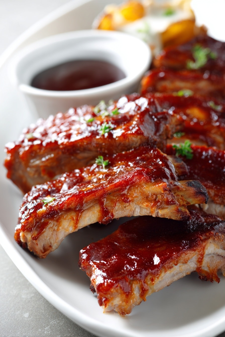 Succulent Instant Pot Ribs with Barbecue Sauce Recipe - Recipe Image