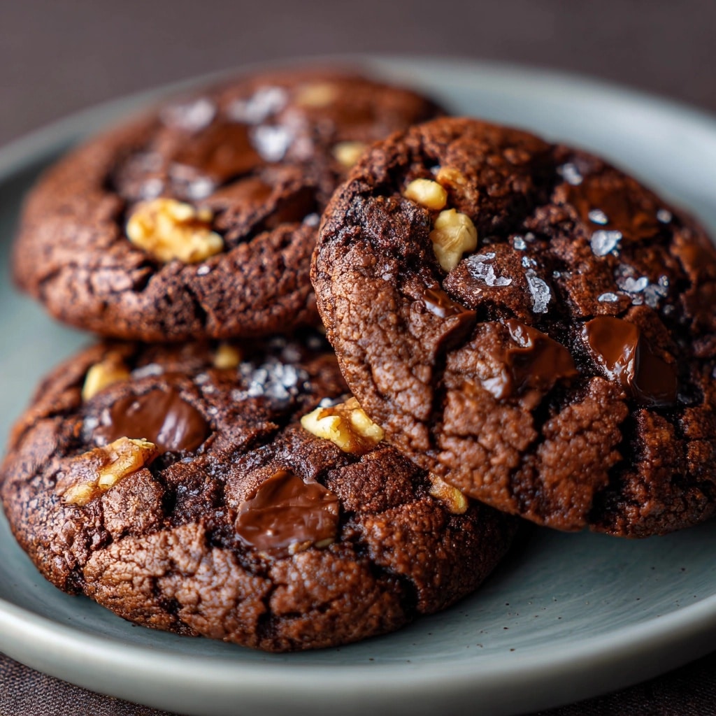 Brown Butter Double Chocolate Peanut Butter Cookies Recipe