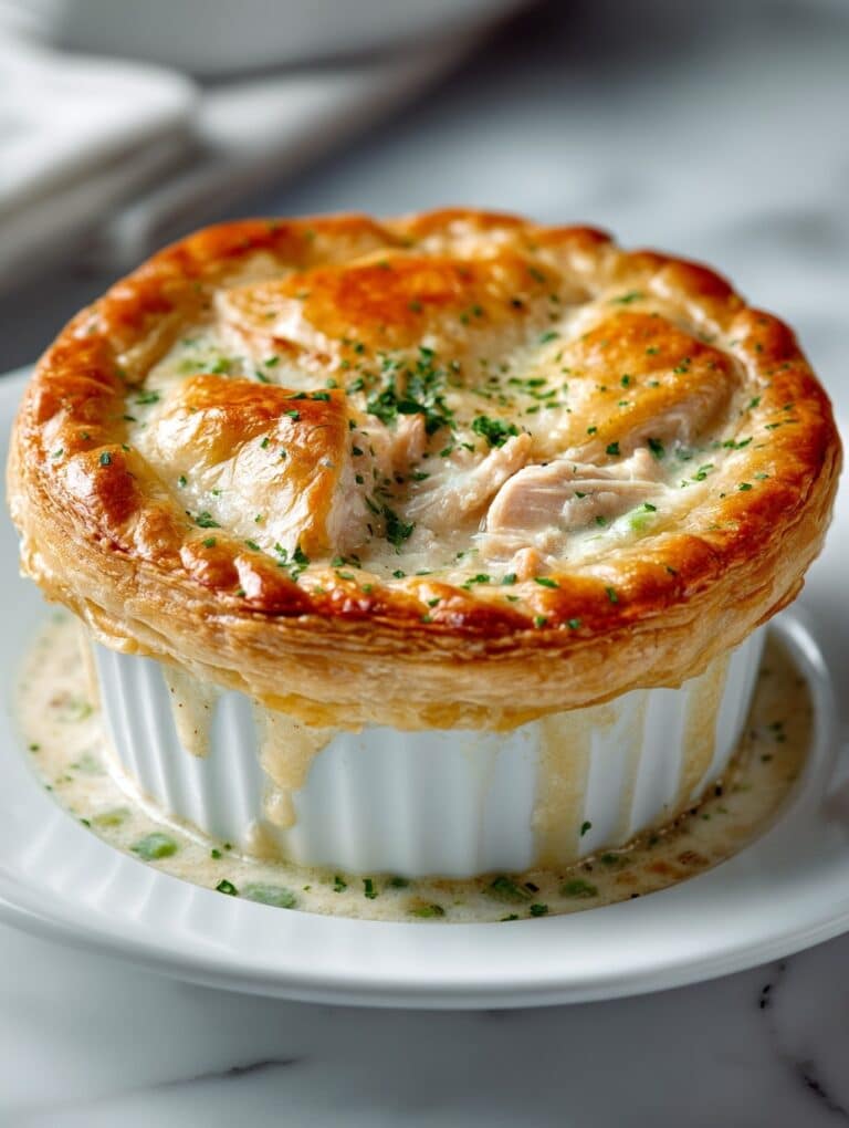 Skillet Puff Pastry Chicken Pot Pie Recipe