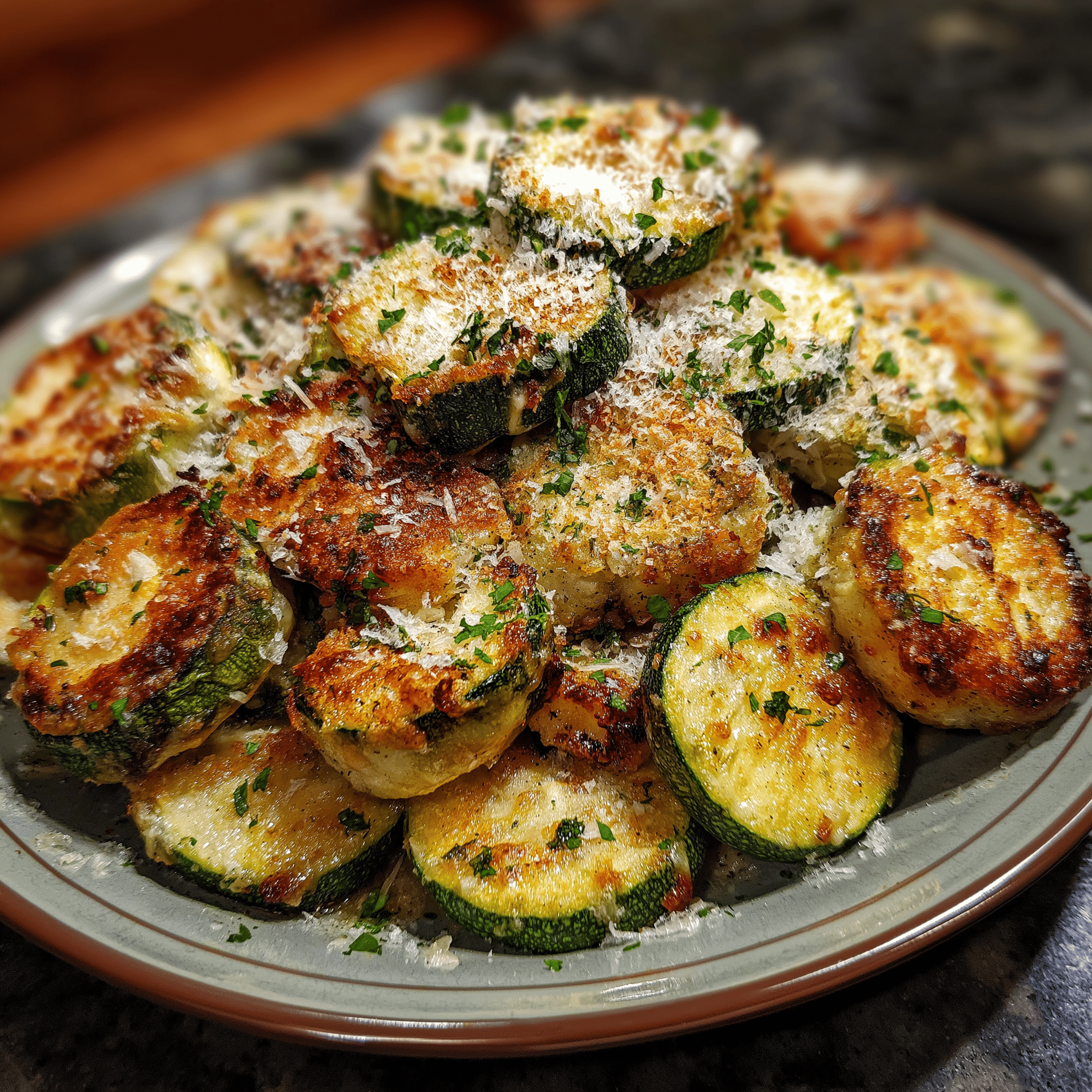 Parmesan Air Fryer Zucchini Recipe - Recipe Image