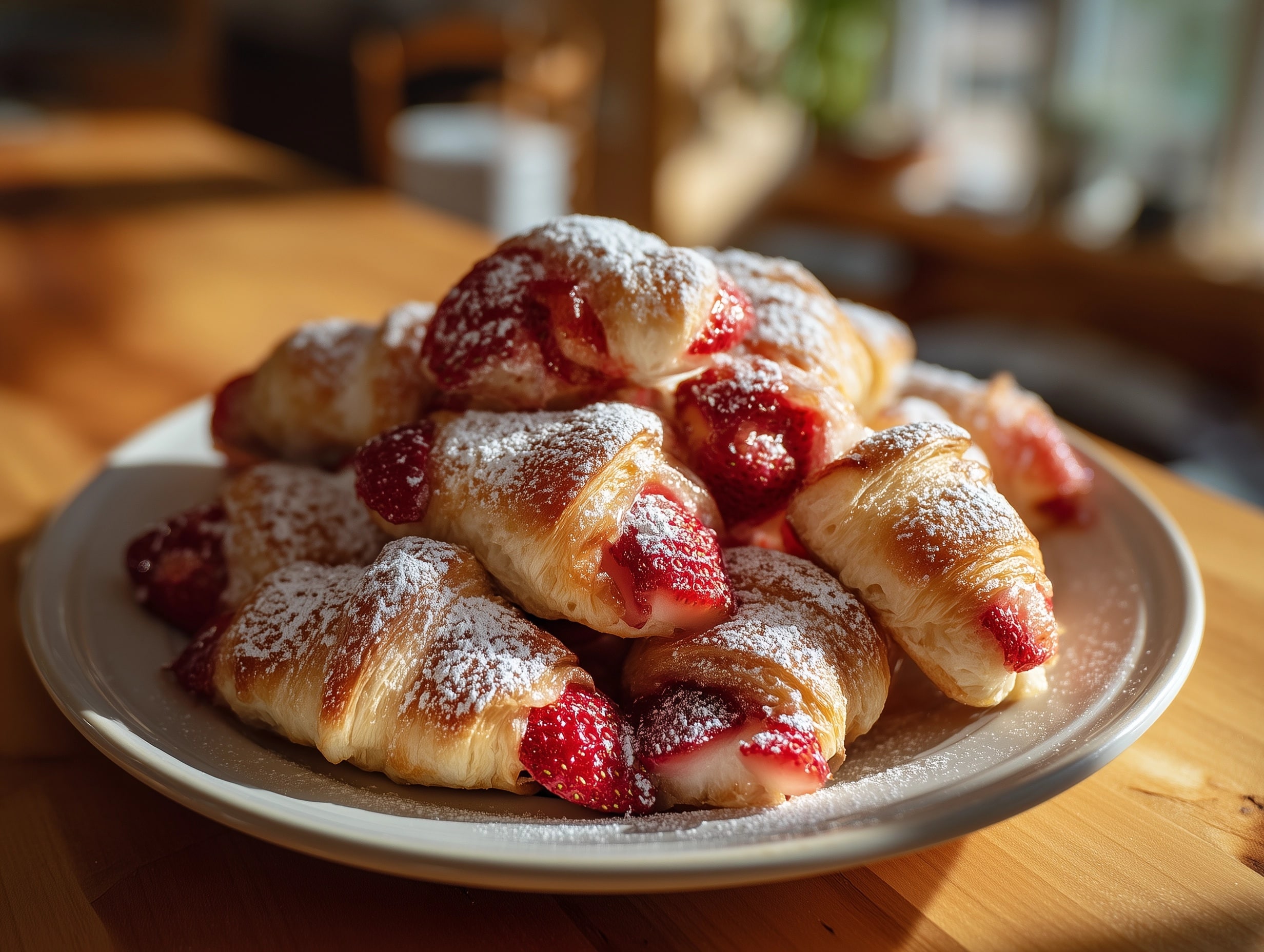 Raspberry Croissant Sourdough Donuts Recipe