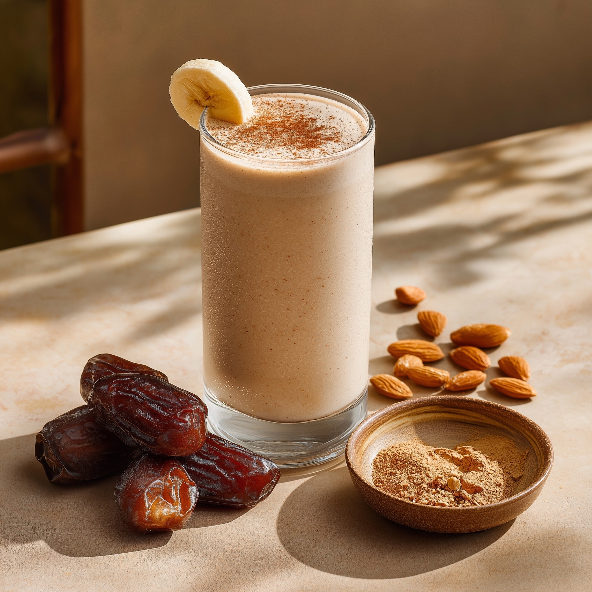 Almond Banana Date Smoothie Recipe