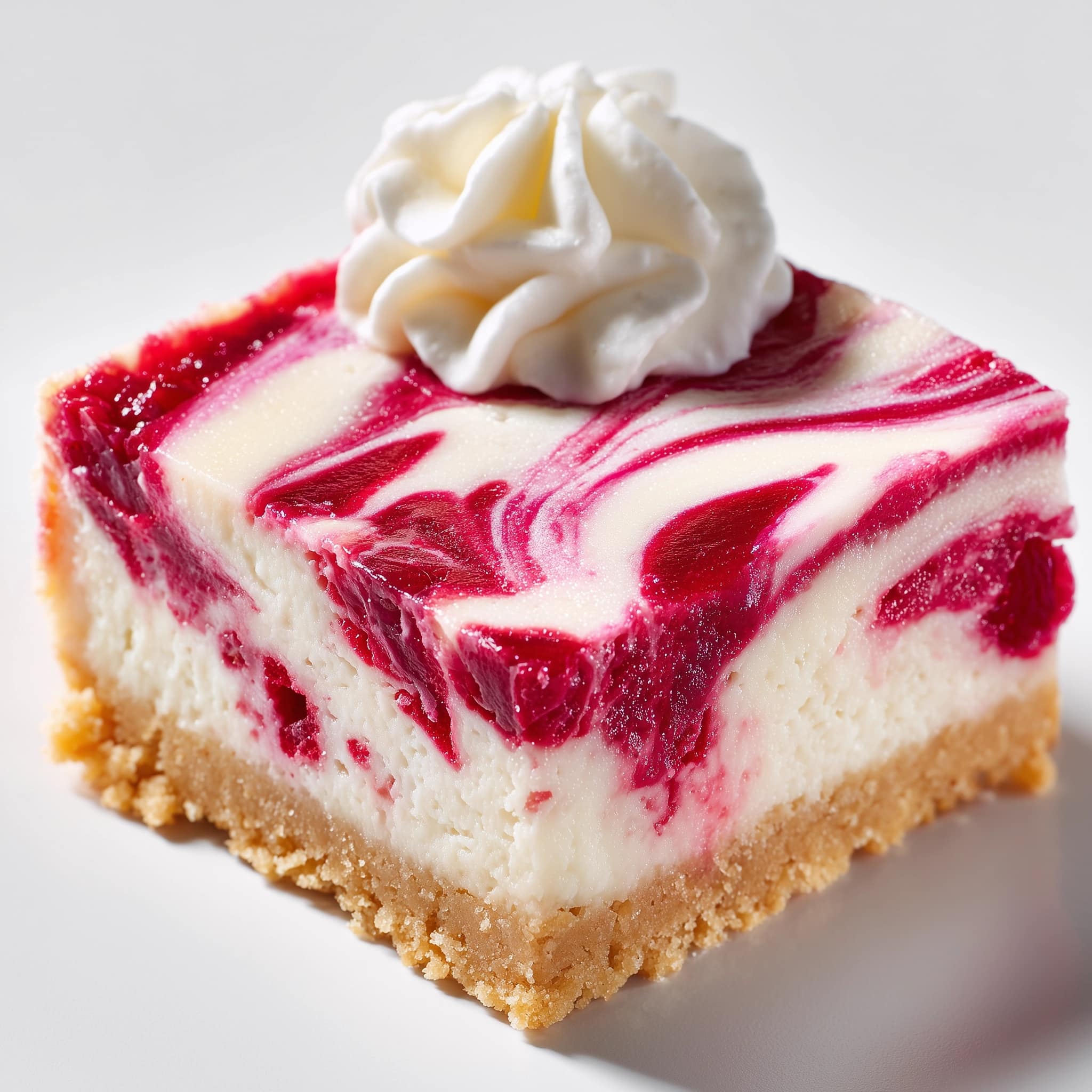 Keto White Chocolate Raspberry Cheesecake Bars Recipe - Recipe Image