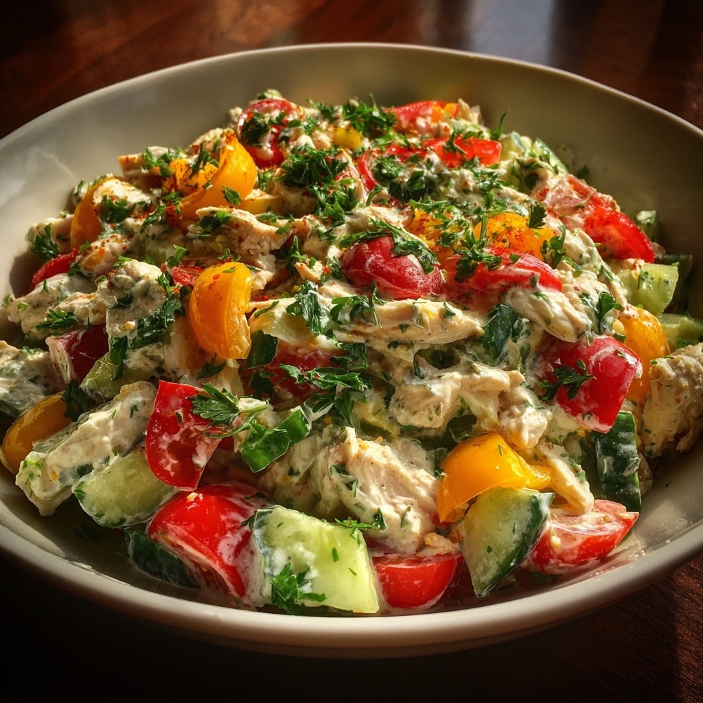 Quick Mediterranean Tuna Salad with No Mayo (Healthy) Recipe