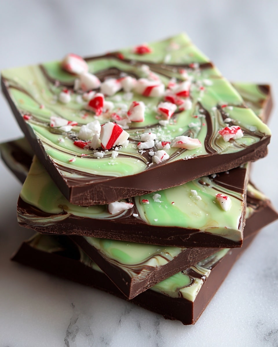 St. Patrick’s Day Mint Chocolate Bark Recipe - Recipe Image