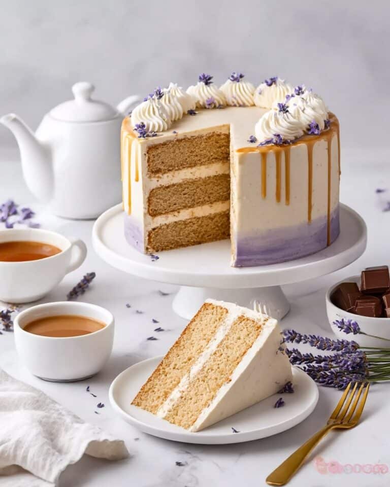 London Fog Cake with Earl Grey & Lavender Recipe