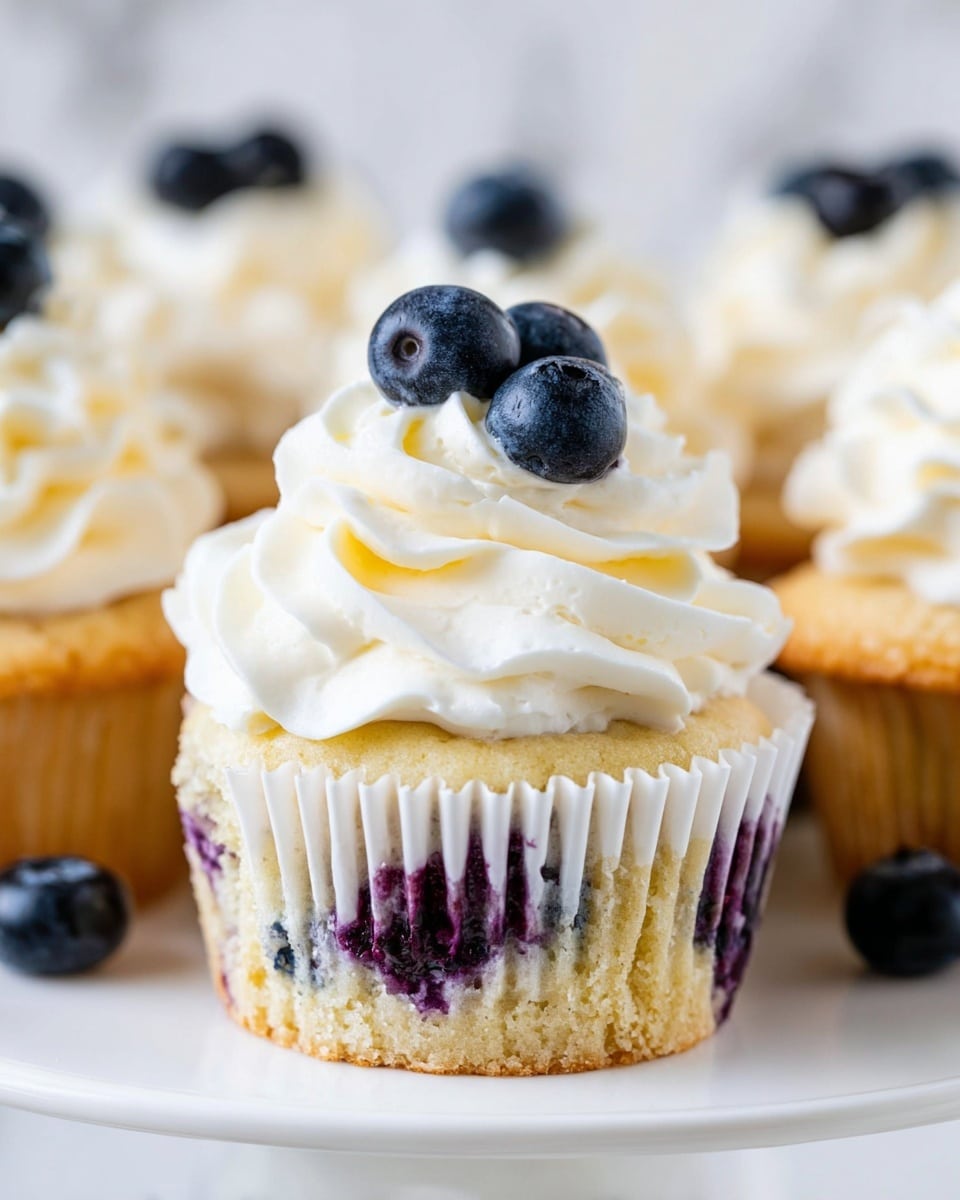 Lemon Blueberry Cupcakes Recipe - Recipe Image