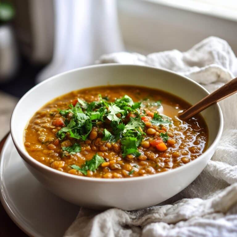 Ginger Sweet Potato and Coconut Milk Stew with Lentils and Kale Recipe