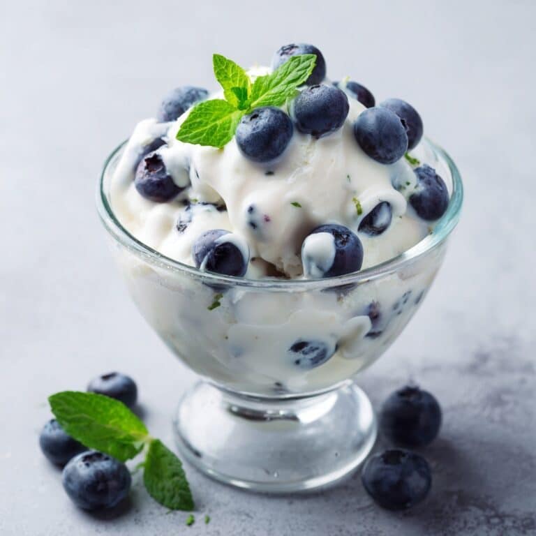 Blueberry Cottage Cheese Mousse: High Protein, Low Sugar, No Bake Dessert Recipe