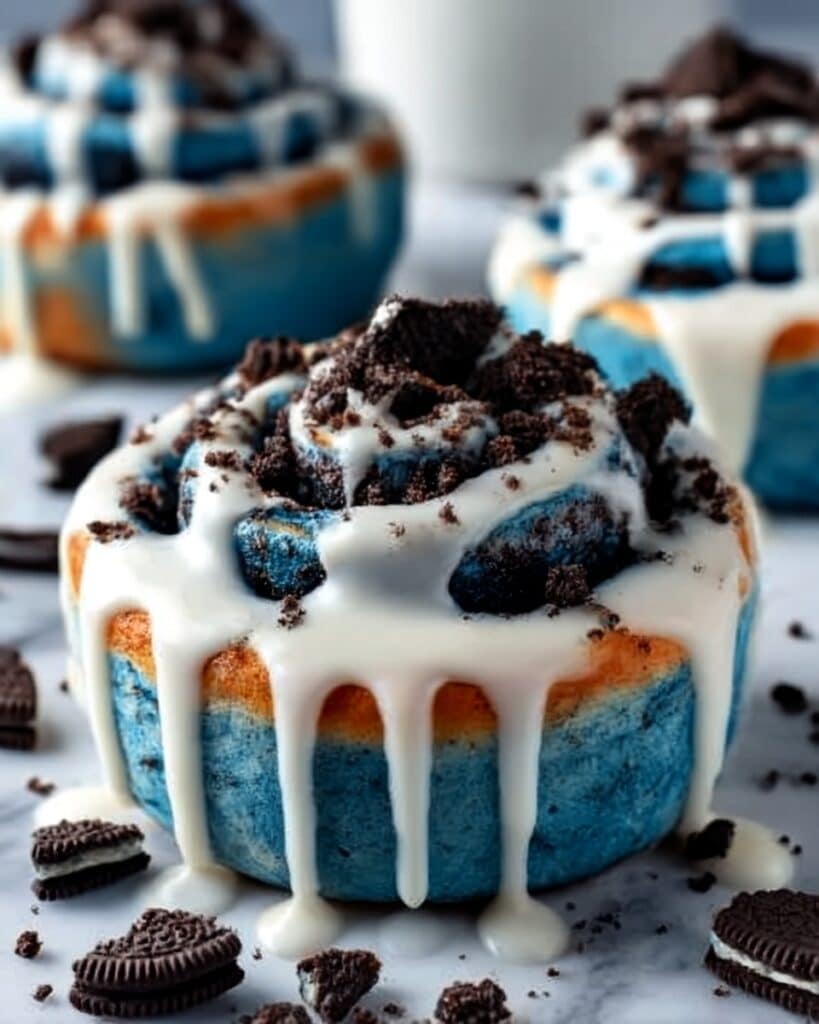 Cookie Monster Cinnamon Rolls Recipe