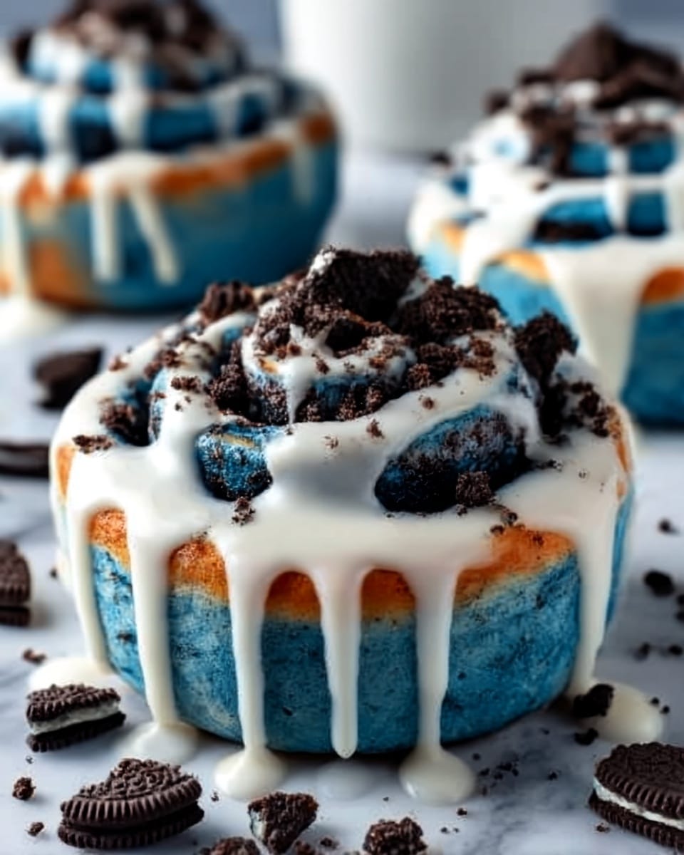Cookie Monster Cinnamon Rolls Recipe
