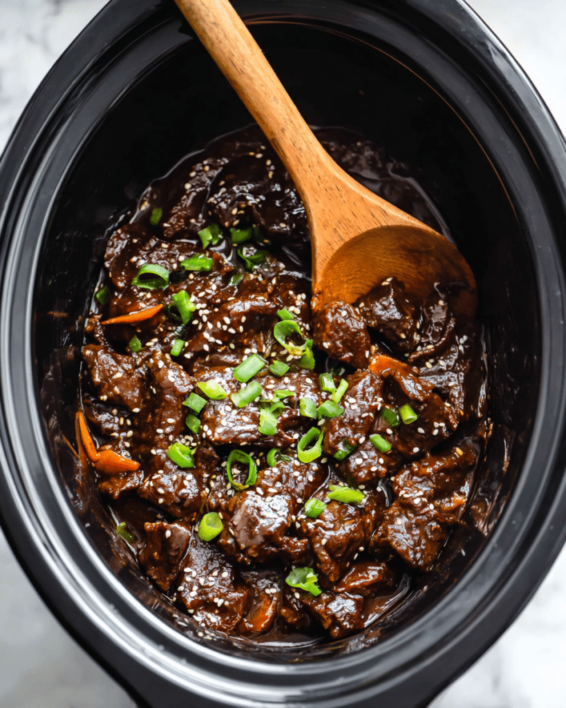 Slow Cooker Mongolian Beef Recipe