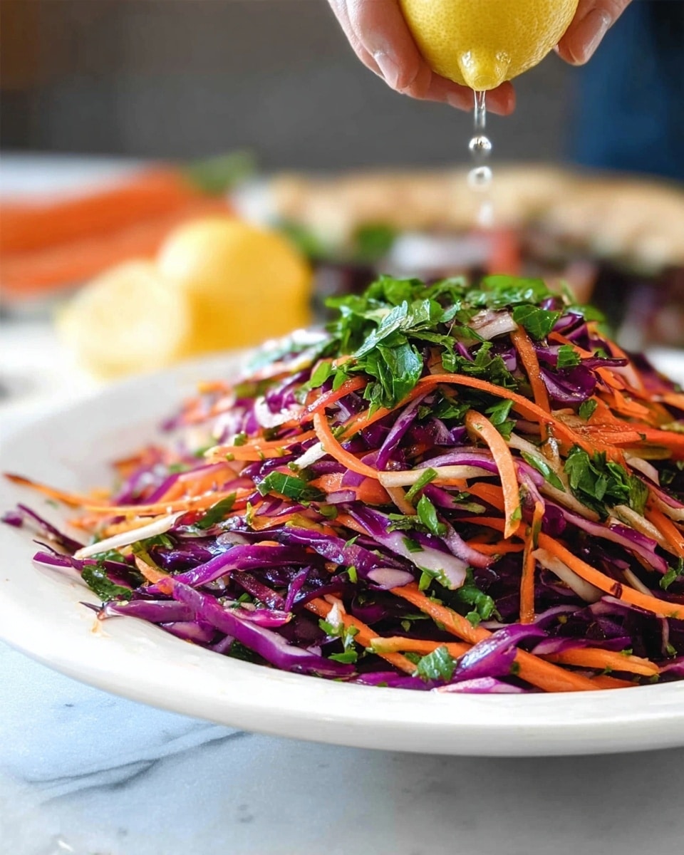 Shredded Red Cabbage, Carrot and Mint Salad Recipe - Recipe Image