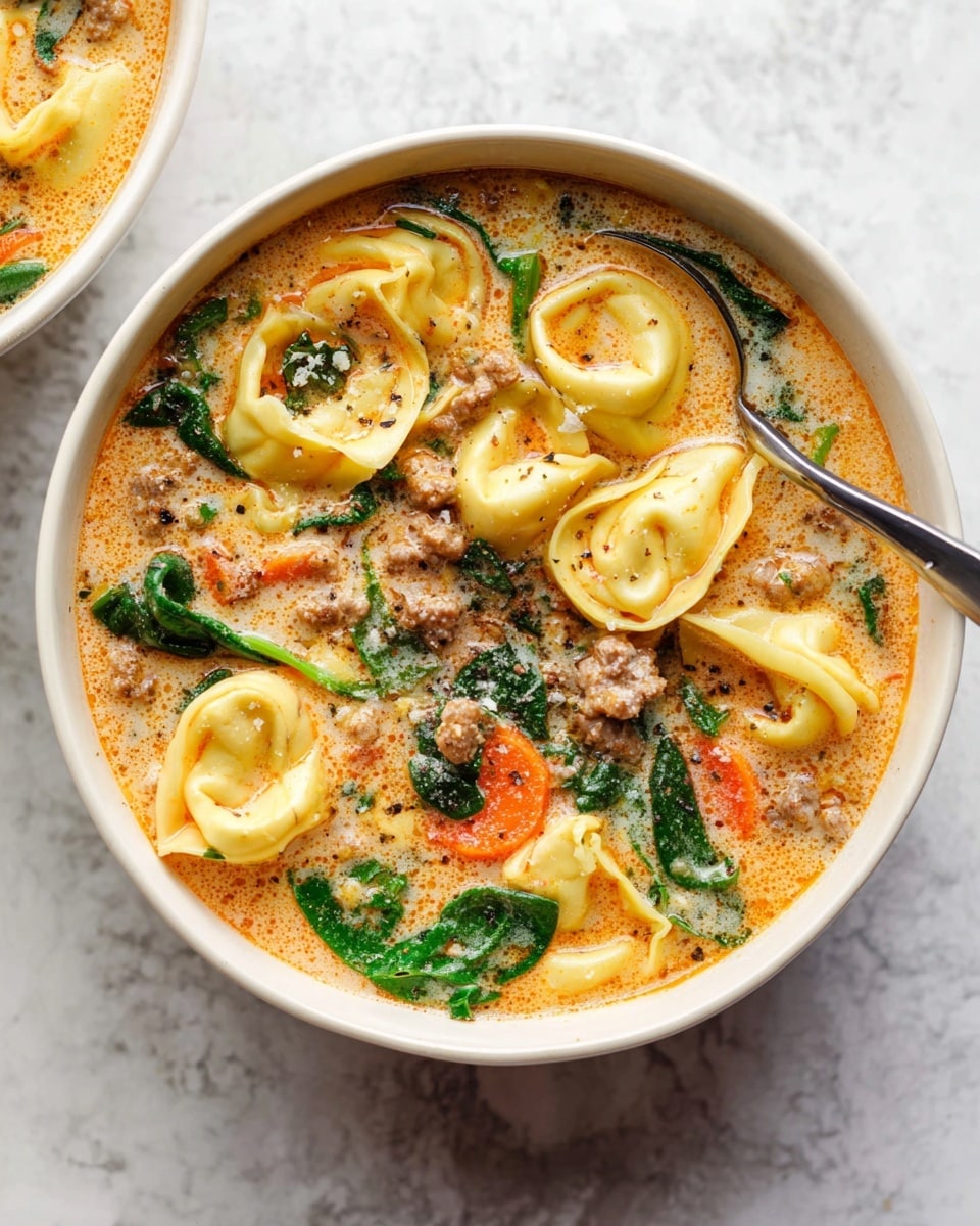 Crockpot Tortellini Soup with Sausage Recipe