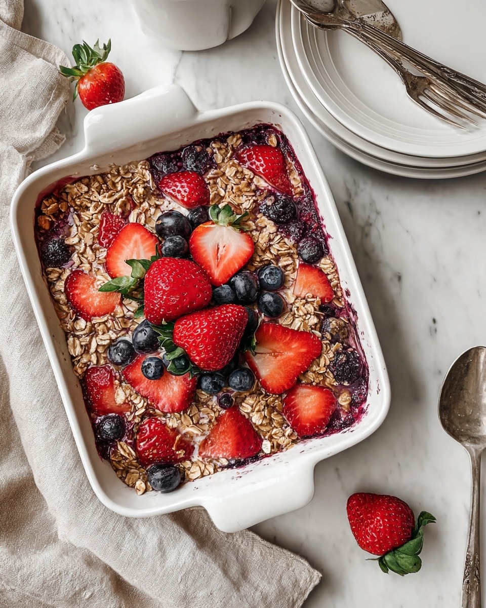 Vegan Baked Oatmeal with Berries Recipe