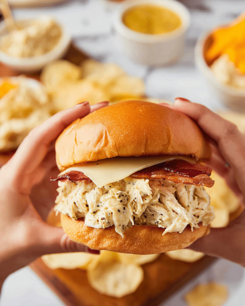 Slow Cooker Honey Mustard Chicken Sandwiches Recipe
