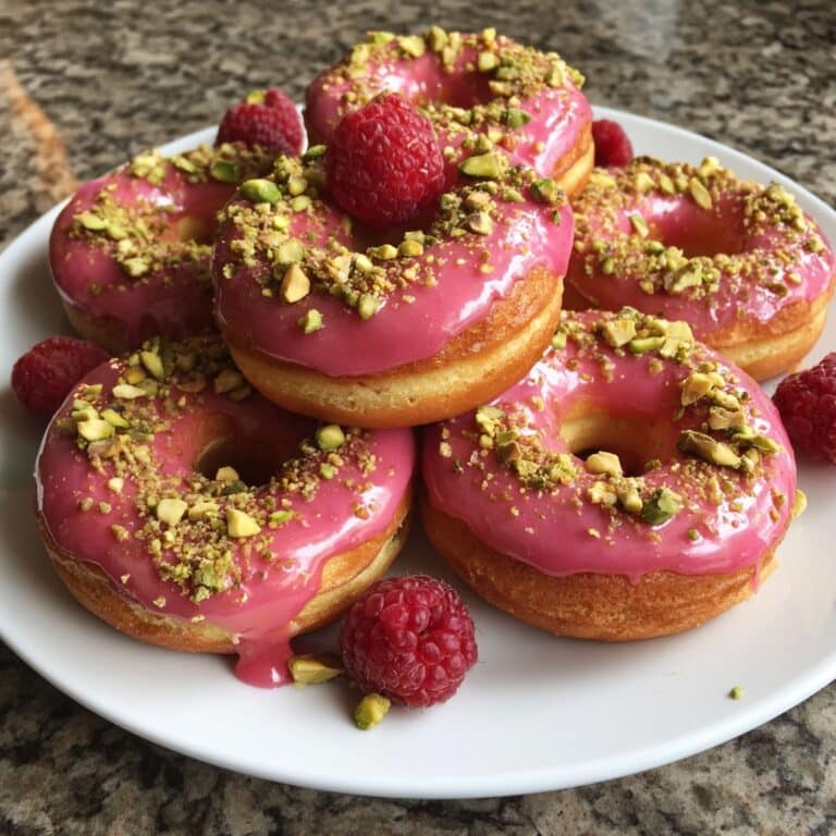 Yeast Doughnuts with Hibiscus Glaze Recipe