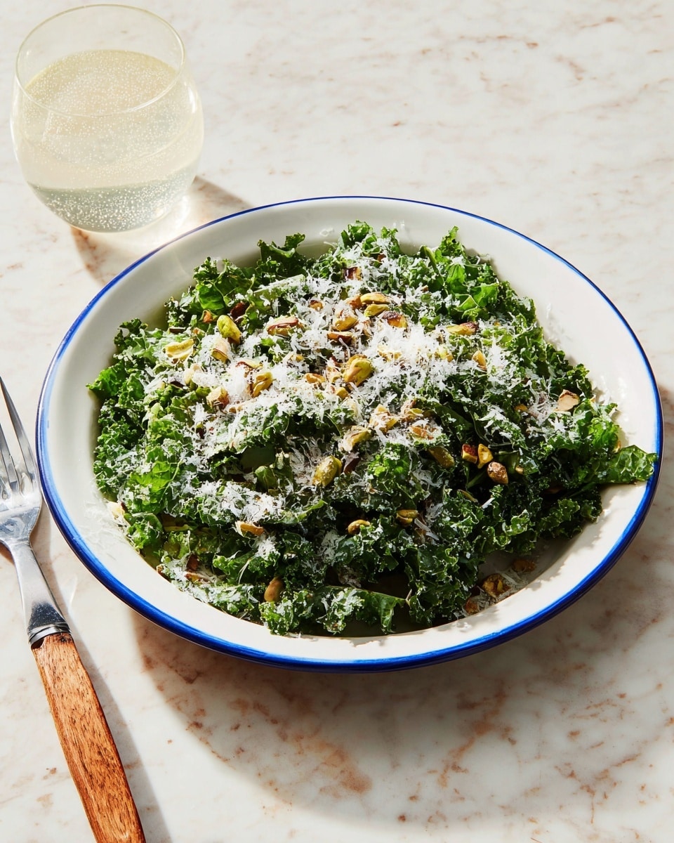 Lolita's Kale Salad with Pistachios, Breadcrumbs, and Lemon Vinaigrette Recipe - Recipe Image