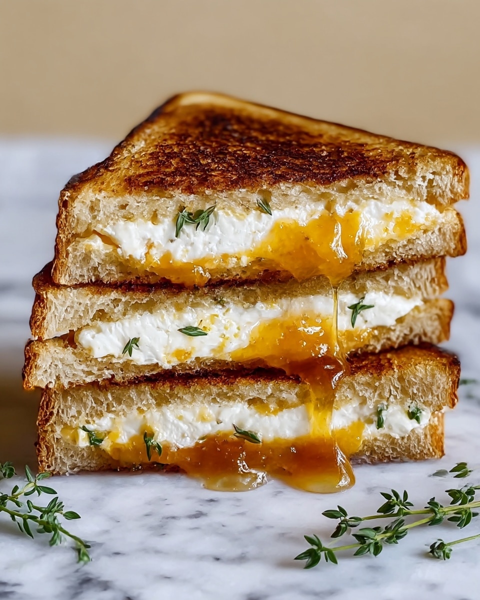 Goat Cheese Grilled Cheese with Honey Bliss Recipe