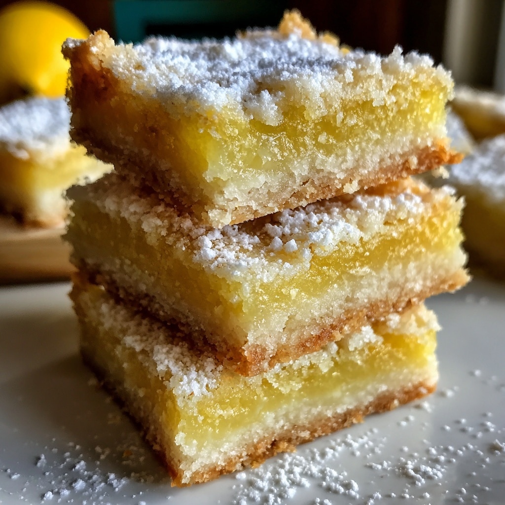 Classic Lemon Bars with Powdered Sugar Recipe - Recipe Image