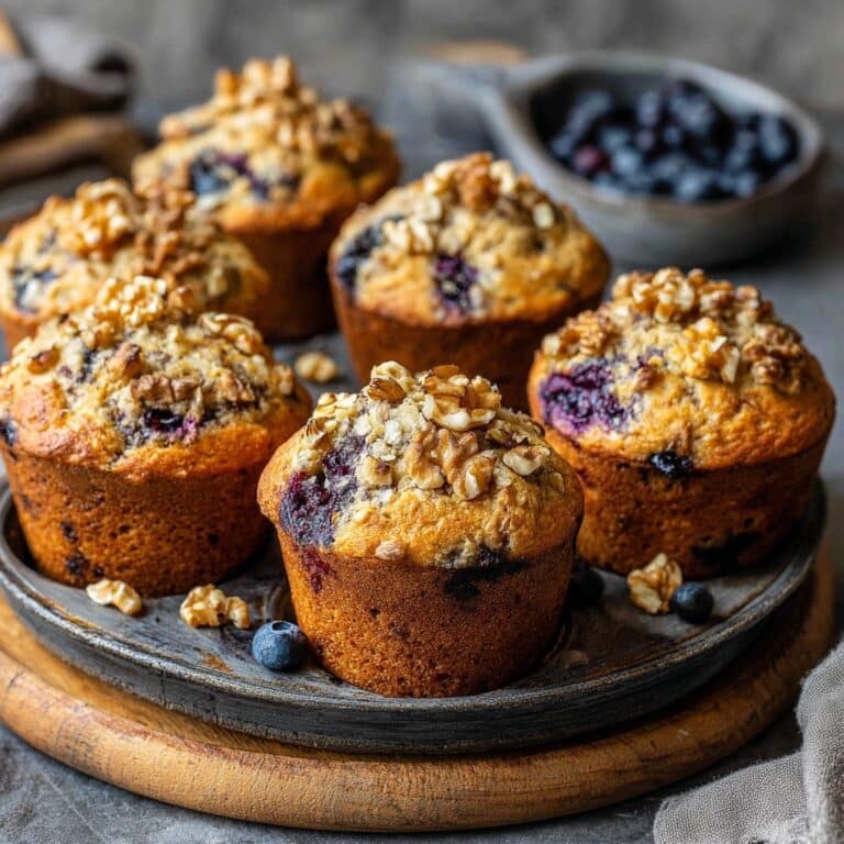 Air Fryer Banana Blueberry Muffins Recipe