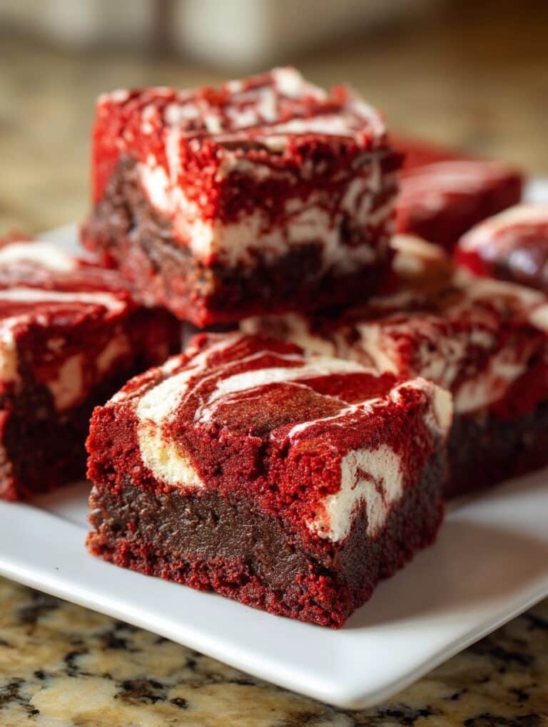 Red Velvet Brownies with Cream Cheese Swirl Recipe