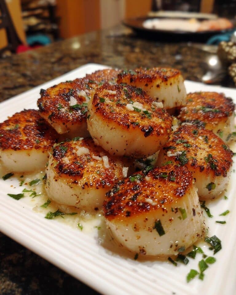 Seared Lemon Garlic Butter Scallops Recipe