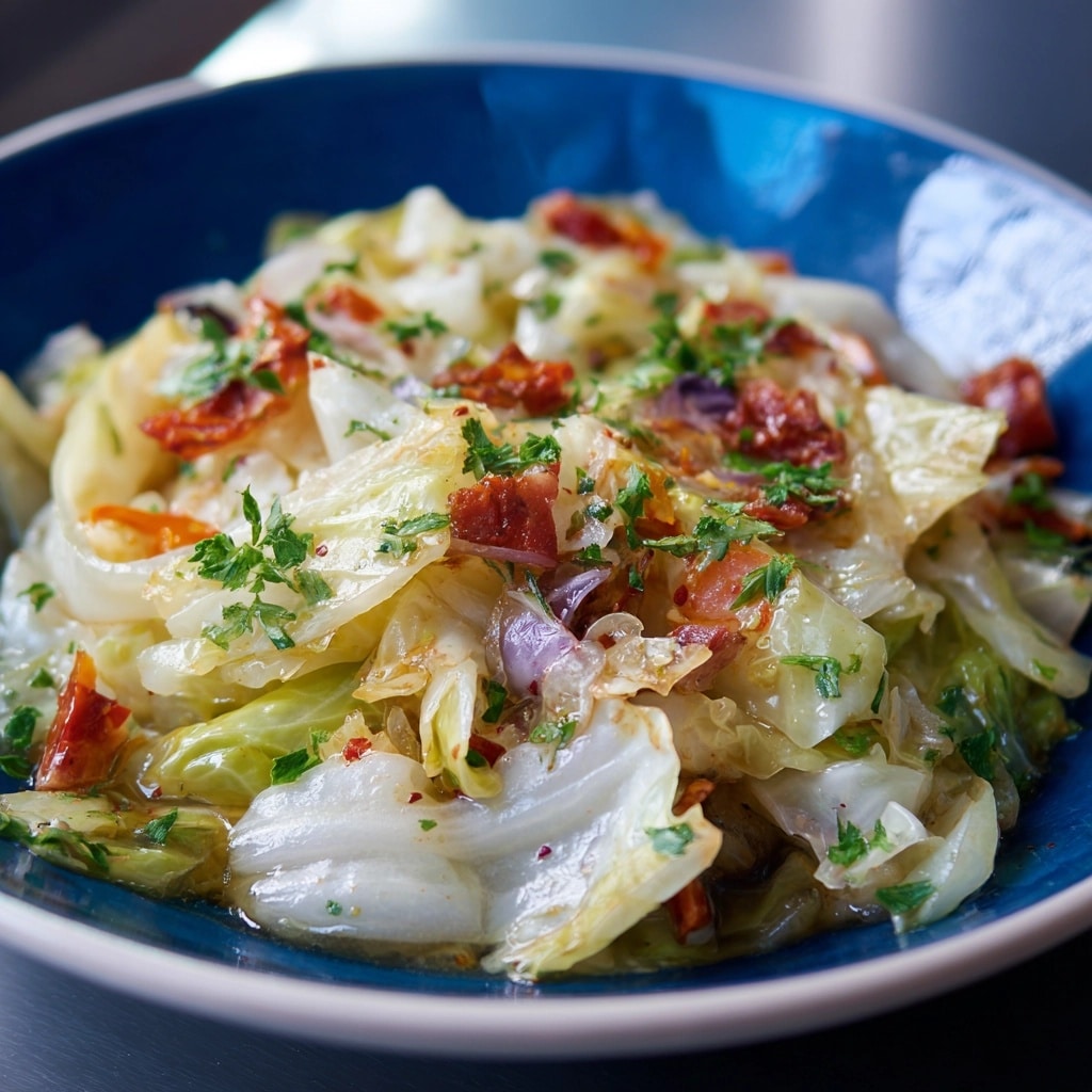 Sauteed Cabbage with Garlic, Lemon, and Fresh Herbs Recipe - Recipe Image