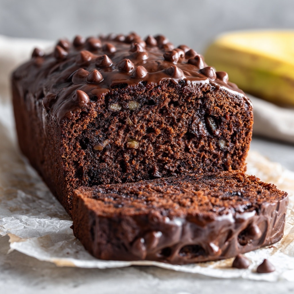Double Chocolate Greek Yogurt Banana Bread Recipe - Recipe Image
