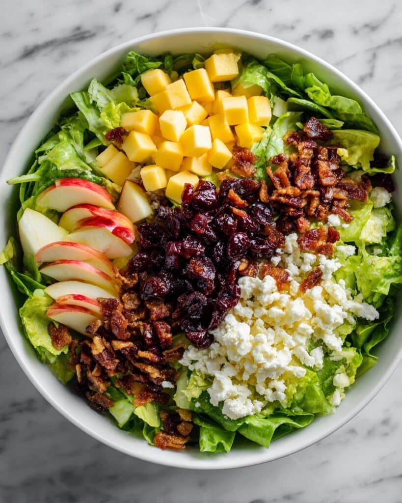 Autumn Chopped Salad with Apples, Cranberries, Pecans, and Feta Recipe