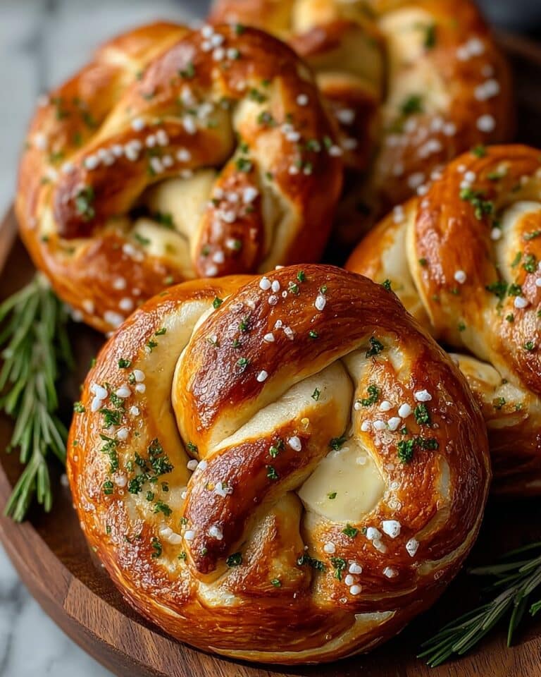 Mozzarella Stuffed Soft Pretzels Recipe