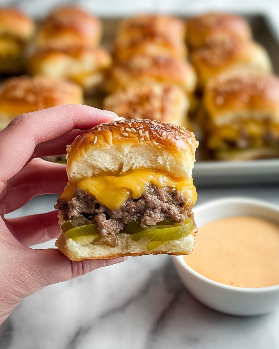 Hawaiian Roll Cheeseburger Sliders Recipe