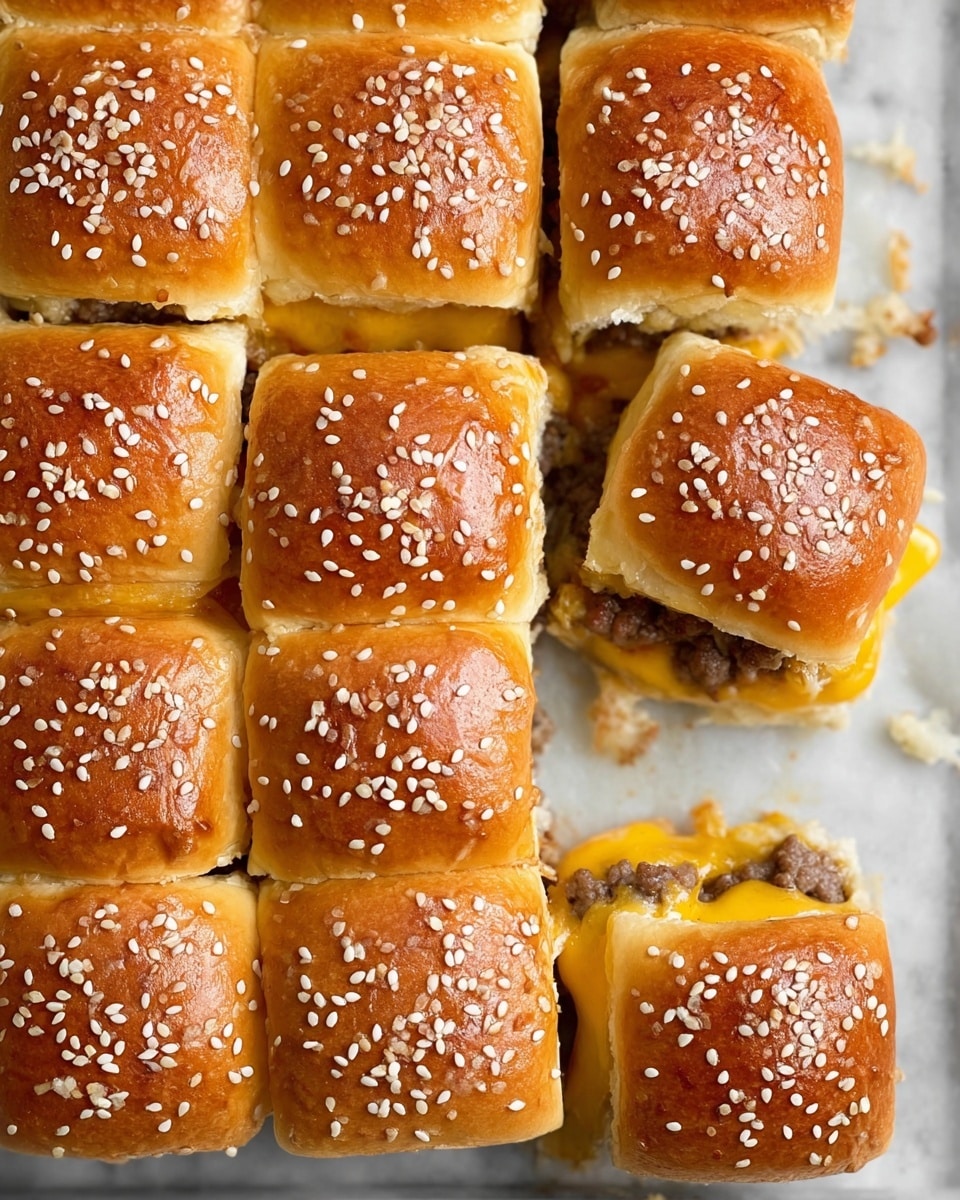 Hawaiian Roll Cheeseburger Sliders Recipe - Recipe Image