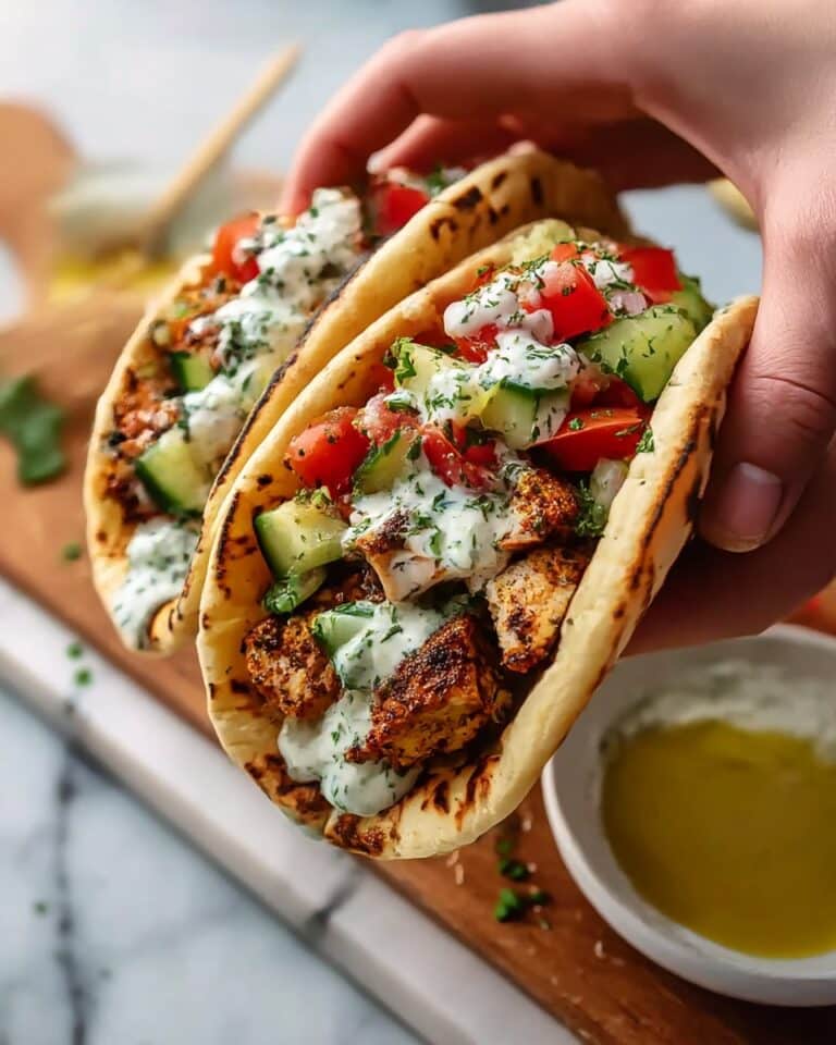 Grilled Mediterranean Chicken Tacos Recipe