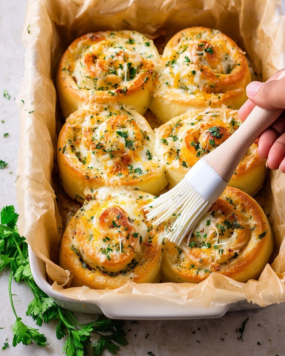 Garlic Butter Parmesan Rolls Recipe - Recipe Image