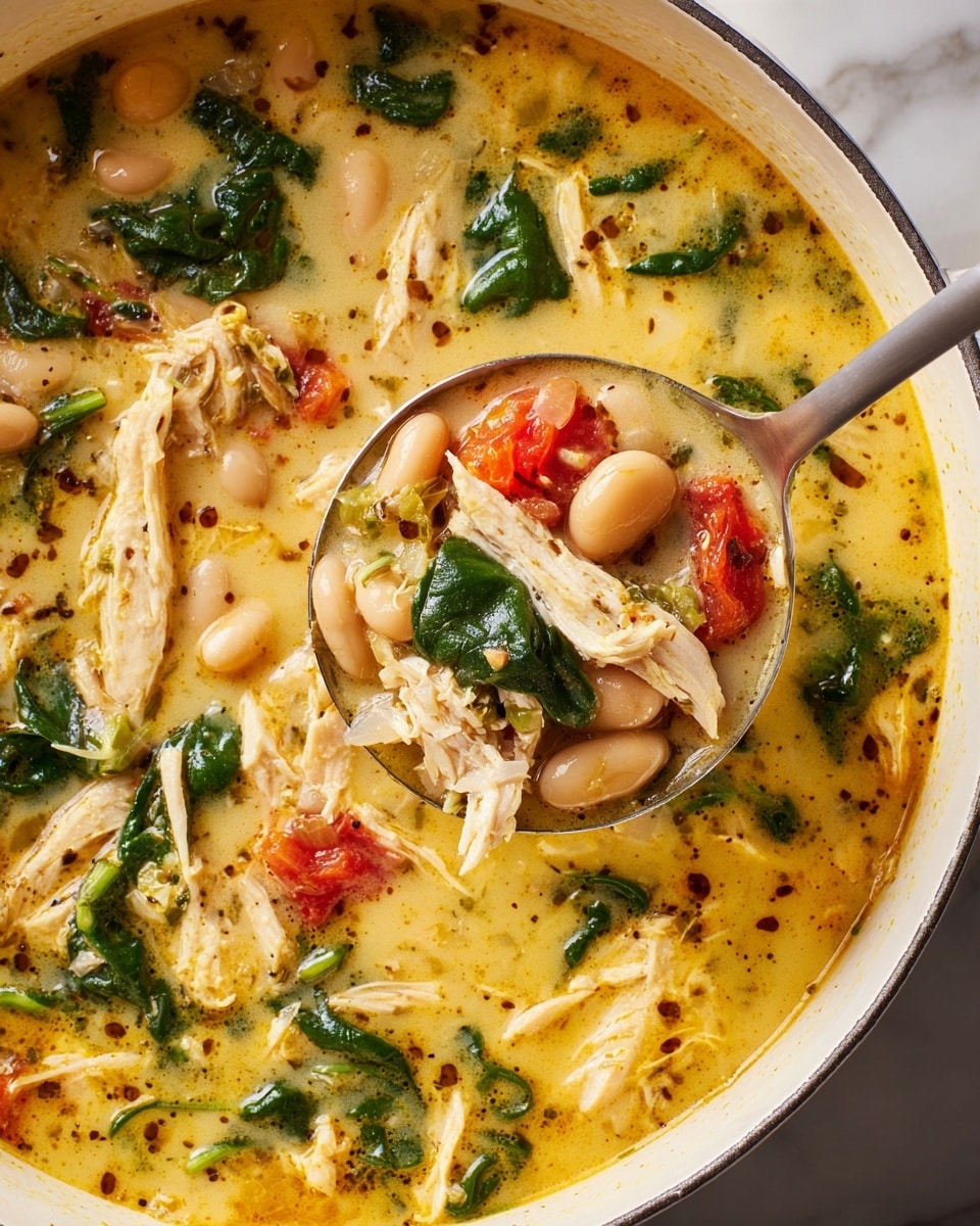 Creamy Tuscan Chicken Chili Recipe - Recipe Image